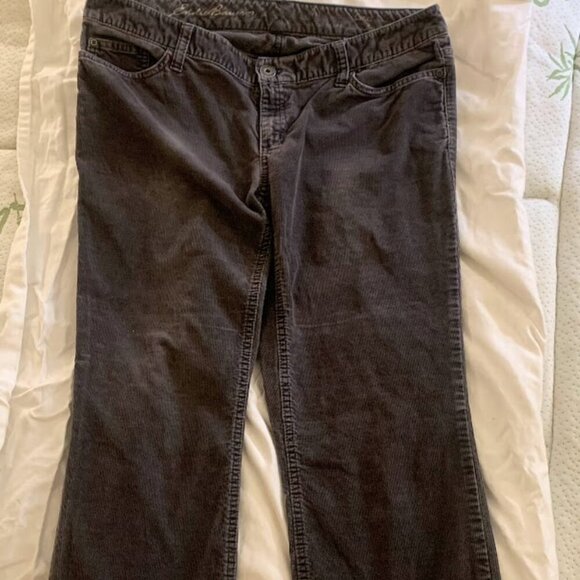 Vintage Eddie Bauer Corduroy pants - Gray 10R - Flare/Boot - Picture 3 of 5